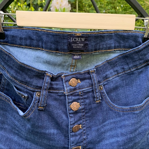 J CREW High-Rise Skinny Button Fly Jeans - Picture 5 of 10